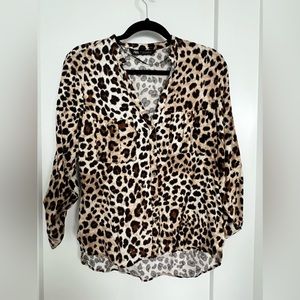 Zara Leopard Shirt. Size S.
